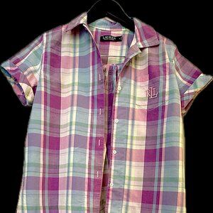 Ralph Lauren Women's Plaid Pajama Set